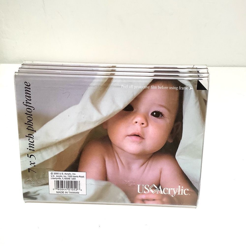 Kids Picture Photo Frame Acrylic 7”x5” NWT 4 Frames